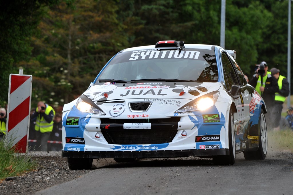 Det blev til en andenplads for Ib Kragh og Mie Petersen i Peugeot Rally
(Foto: IK Rally Racing)